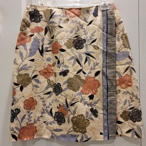 Liz Claiborne Ladies Lined Floral Print Skirt sz. 12